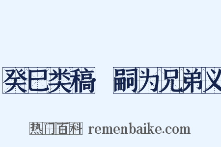 癸巳类稿·嗣为兄弟义是什么意思的图片